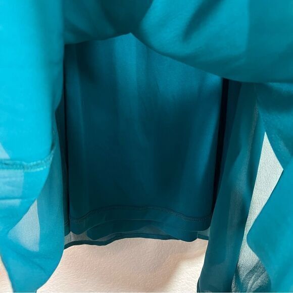 Altar'd State Turquoise Blue Embroidered Sleeveless A Line Dress Women's Small - Picture 4 of 6